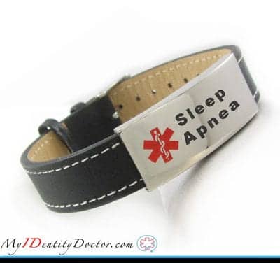 Sleep Apnea Medical ID Bracelet