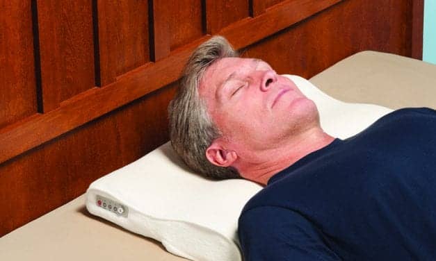 The Snore Activated Nudging Pillow by Hammacher Schlemmer