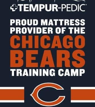 Tempur-Pedic Provides Mattresses to Chicago Bears Training Camp