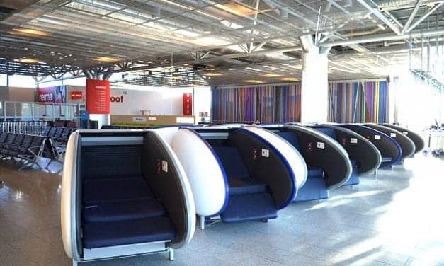 Helsinki Airport Becomes First in Europe to Offer Sleeping Pods with Retractable Covers to Block Light and Noise