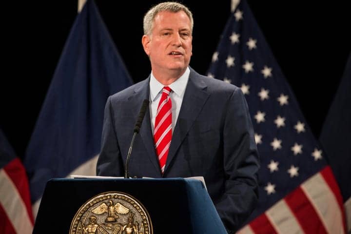 Sleepy de Blasio Doesn’t Work Most Early Mornings