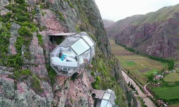 Sleep On The Side Of A Mountain In These Vertigo-Inducing Pods