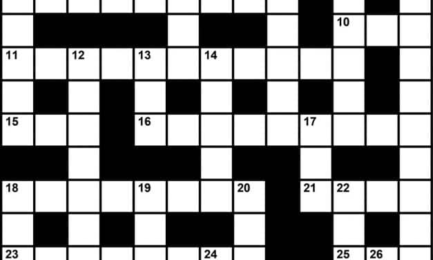 Crossword Puzzle: Sleep Medicine-Themed Clues (March 2019)
