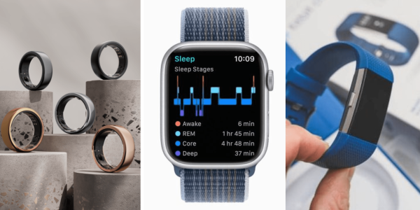 A study evaluated the accuracy of sleep-staging algorithms in three consumer wearable devices—Oura Ring, Fitbit Sense, and Apple Watch—against gold-standard polysomnography