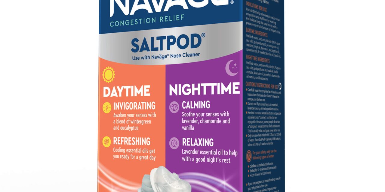 Naväge Releases Nasal SaltPods Formulated for Daytime, Nighttime Use