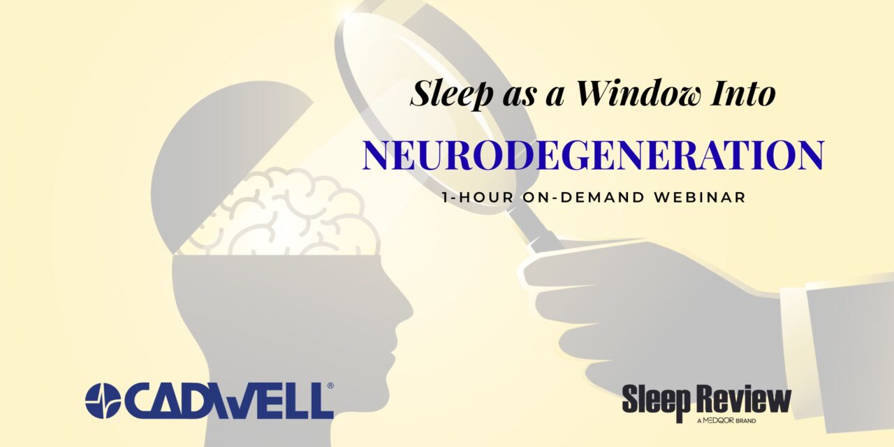 Sleep as a Window Into Neurodegeneration